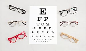 An eye exam to test your vision.